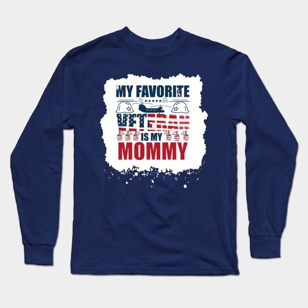 Military Veterans Day My favorite veteran is my family Mom Vintage Long Sleeve T-Shirt by click2print